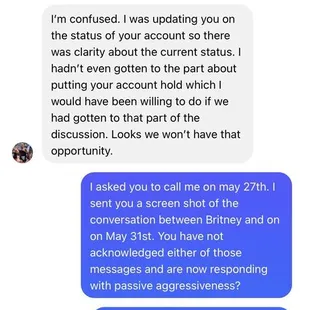 Conversation with owner.