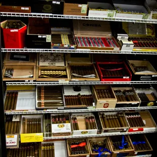 we sell cigars, come on in and check out our selection