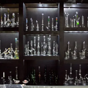part of our wall of glass.PHX, 5150, govermint, boom felazi, syn, grav labs, pulse, tsunami, zob, medicali, m&amp;m tech, ben wilson