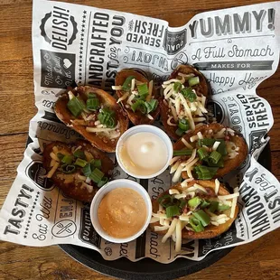 Loaded potato skins