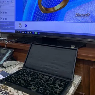 Mr. Nathan Regan&apos;s design station! Amazing person to work with to create your own unique ring :)