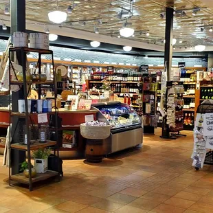 the inside of the store