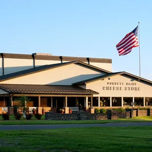 the front of the building