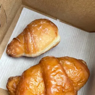 1/2 size and full size Glazed Croissant