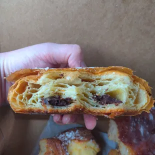 Chocolate croissant.