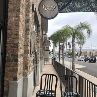 Outside seating area