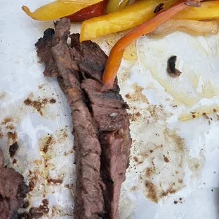 Steak fajita plate
