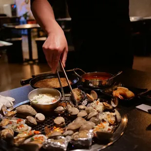 Servers grill for you