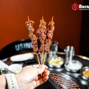 Burnin92 Korean BBQ &amp; Skewers | Location: 11445 Emerald St #120, Dallas, TX 75229 | Call: 972-629-9507