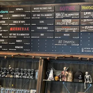 Menu, and outdoor area!