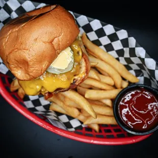 Smash Burger and Fries