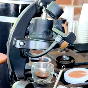 Chilled espresso machine