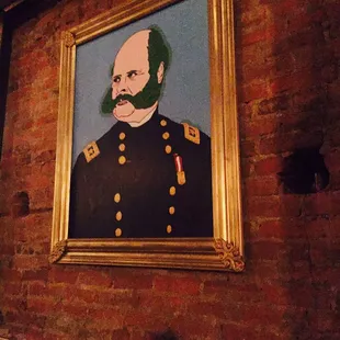 (Green) sideburns on Burnside.