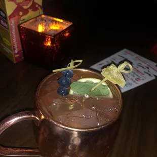 Blueberry Moscow Mule