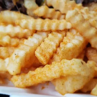 Hot crisp seasoned frys