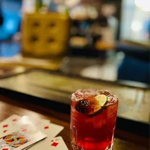 Dirty Shirley Temple and cribbage