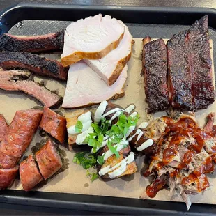 The Sampler Platter was amazing! We also had 2 sides.