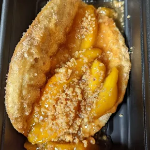 Peach Cobbler Taco
