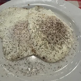 Eggs (I added the pepper, cause I am that person,)