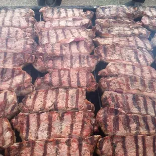 Mesquite Grilled NY strips