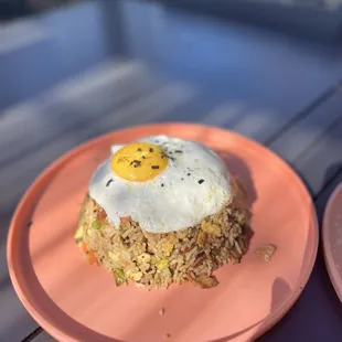 The fried rice is so tasty!