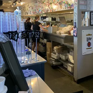 customers in the kitchen