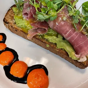 Avocado &amp; Prosciutto Toast