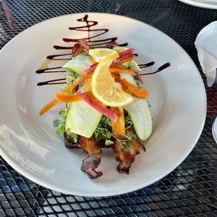 Avocado toast (I added the bacon)