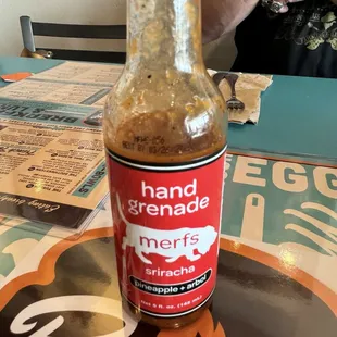 My favorite table hot sauce they had available.
