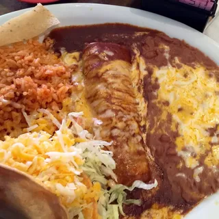 5. One Machaca Enchilada and Taco Combo