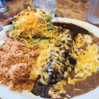 8. One Chunky Beef Enchilada and Taco Combo