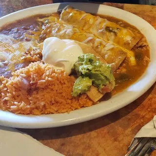 21. Two Chicken Enchilada Combo