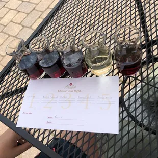 Partners tasting flight