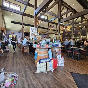 the tasting area