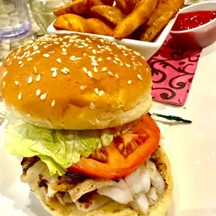 Blackened Grouper Sandwich