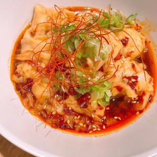 Spicy Chicken Wontons