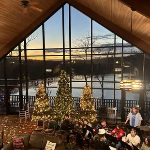 View inside the lodge