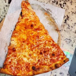 a slice of cheese pizza