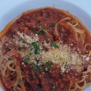 Spaghetti bolognese special