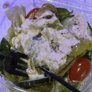 The salad was so so so good!