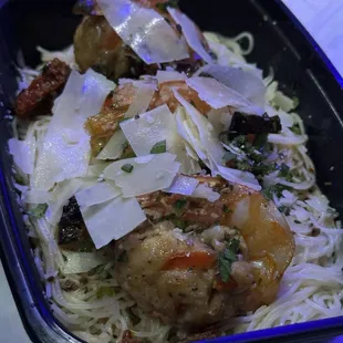 Lobster stuff shrimp scampi was amazing!