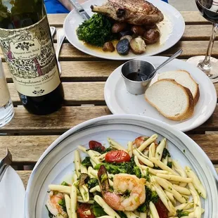 Pork chop and pasta special