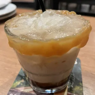 Caramel salted white Russian (strong)