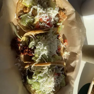 Chicken, Chorizo, &amp; Steak (Tacos)