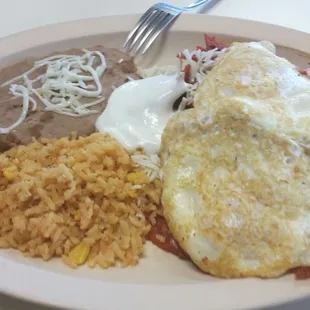 Chilaquiles con huevo