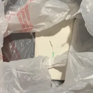 What was inside my bag. This is just disgusting. They are used too