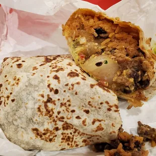 Surf and turf burrito (big brother aka large).