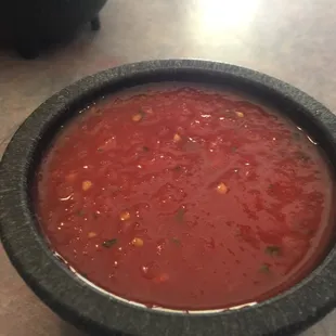 Nice consistency, needs a touch of hot sauce!
