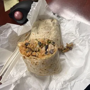 Mahi Mahi Fish Burrito