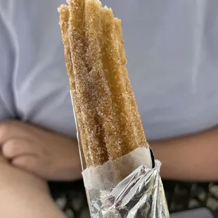 Caramel-filled churro